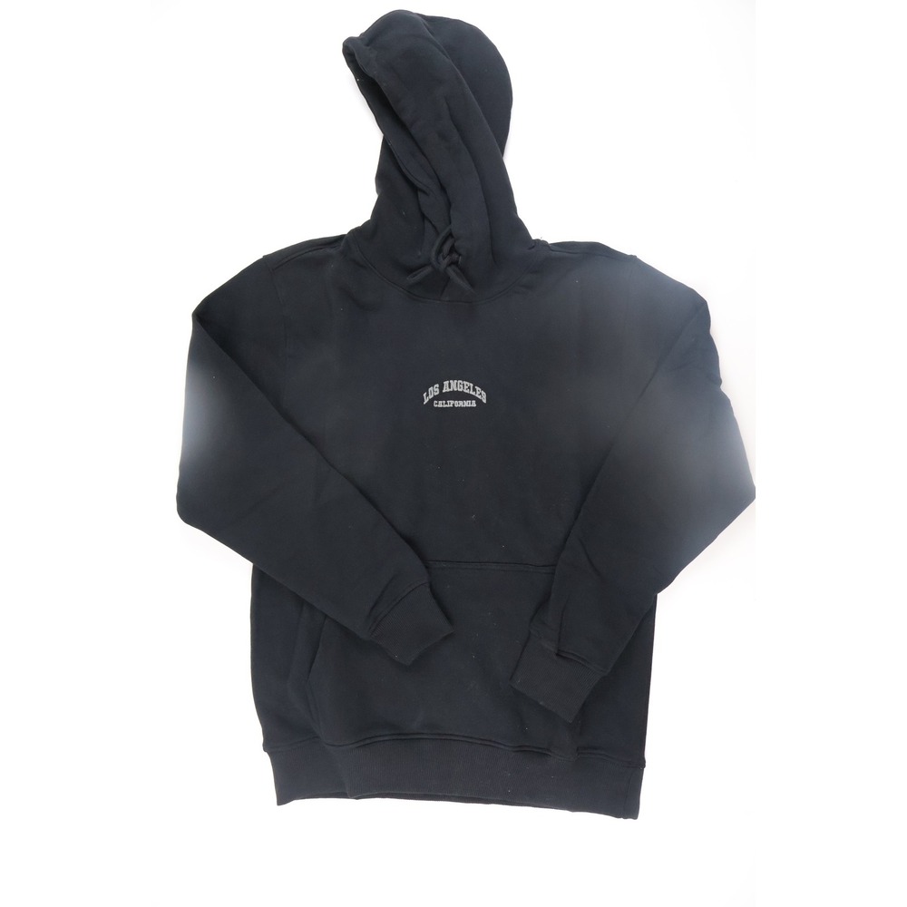 Public Supply Mens Hoodie Los Angeles Graphic Black Solid Small NWT